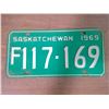 Image 1 : Saskatchewan Licence Plate (1) 69'