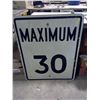 Image 1 : Metal Max Speed Sign (24"x30")