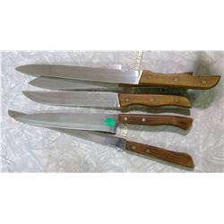 Set of Silver Stainless Knives