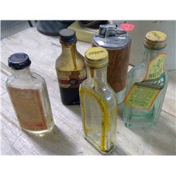 Watkins Medecine Bottles & Lighter