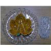Image 1 : Lot of Glassware - Platter, Butter Tray, Candy Dish