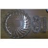 Image 2 : Lot of Glassware - Platter, Butter Tray, Candy Dish