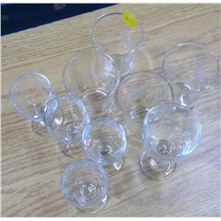 Lot of Glassware - Liquor Glasses Assorted Sizes