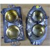 Image 1 : Lot of 2 Sets of Silver Plated Serving Cups & Trays