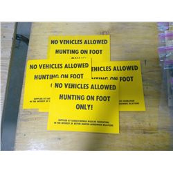 5 Sask Wildlife Federation - Hunting Related Signs