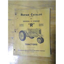 MM Universal and Standard "R" Tractors Repair Catalog
