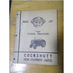 COCKSHUTT "50" Diesel Tractor - Parts Manual
