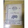Image 1 : COCKSHUTT "50" Diesel Tractor - Parts Manual