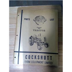 COCKSHUTT "35" Tractor - Parts List