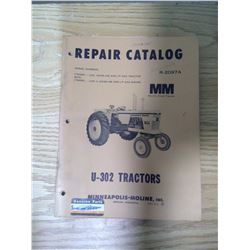 MM U-302 Tractors 1964-1965 Repair Catalog
