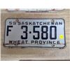 Image 1 : Saskatchewan Licence Plate (1) 59'