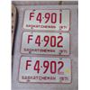 Image 1 : Saskatchewan Licence Plate (3) 71'