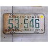 Image 1 : Saskatchewan Licence Plate (1) 55'