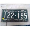 Image 1 : Saskatchewan Licence Plate (1) 56'
