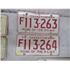 Image 1 : Saskatchewan Licence Plate (2) 73'