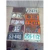 Image 1 : 10 Saskatchewan Licence Plates - Multiple Years