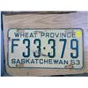 Image 1 : Saskatchewan Licence Plate (1) 53'