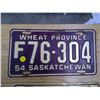 Image 1 : Saskatchewan Licence Plate (1) 54'