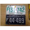 Image 1 : Saskatchewan Licence Plate (1) 68' (1) 60'