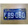 Image 1 : Saskatchewan Licence Plate (1) 62'