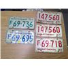 Image 1 : 5 Saskatchewan Licence Plates