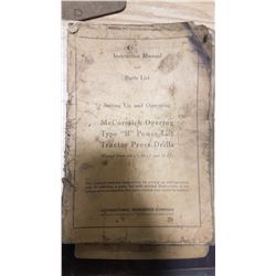 McCormick Deering & IHC Manuals