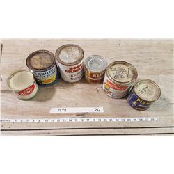 Lot 6 Vintage Tins