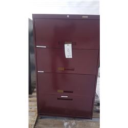 4 Drawer Metal Filing Cabinet 30 X 51 X 18 Inch