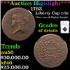 Image 1 : ***Auction Highlight*** NGC 1793 Liberty Cap half cent 1/2c Graded xf details By NGC (fc)