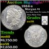 Image 1 : ***Auction Highlight*** NGC 1884-s Morgan Dollar $1 Graded au58 By NGC (fc)
