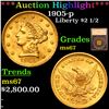 ***Auction Highlight*** 1905-p Gold Liberty Quarter Eagle $2 1/2 Graded ms67 By SEGS (fc)
