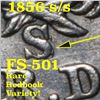 Image 6 : ***Auction Highlight*** 1856-s /s FS-501 Briggs 4-E Seated Liberty Quarter 25c Graded XF details By 