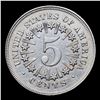 Image 3 : ***Auction Highlight*** 1867 Rays Shield Nickel 5c Graded unc details ms63 By SEGS (fc)
