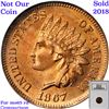 Image 8 : ***Auction Highlight*** 1867 Indian Cent 1c Graded ms65 rd BY SEGS (fc)