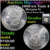 ***Auction Highlight*** 1898-s /s Vam 4 I3 R4 Morgan Dollar $1 Graded ms63+ By SEGS (fc)