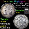 Image 1 : ***Auction Highlight*** 1834 JR-5 Lg 4 Capped Bust Dime 10c Graded ms62 By SEGS (fc)