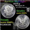 Image 1 : ***Auction Highlight*** 1879-p Morgan Dollar $1 Graded ms64 DMPL By SEGS (fc)