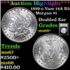 Image 1 : ***Auction Highlight*** 1899-o Vam 14A R5 Morgan Dollar $1 Graded GEM++ Unc By USCG (fc)