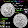 ***Auction Highlight*** 1879-cc Morgan Dollar $1 Graded Choice AU By USCG (fc)