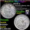 Image 1 : ***Auction Highlight*** 1854-o Seated Half Dollar 50c Graded Select+ Unc By USCG (fc)