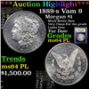 Image 1 : ***Auction Highlight*** 1889-s Vam 9 Morgan Dollar $1 Graded Choice Unc PL By USCG (fc)
