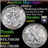 Image 1 : ***Auction Highlight*** 1919-s Walking Liberty Half Dollar 50c Graded Choice+ Unc By USCG (fc)