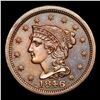 Image 2 : ***Auction Highlight*** 1846 TOP POP! N-1 Braided Hair Large Cent 1c Graded Choice Unc BN By USCG (f
