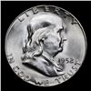 Image 2 : ***Auction Highlight*** 1952-s Franklin Half Dollar 50c Graded Choice Unc FBL By USCG (fc)