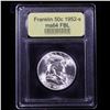 Image 4 : ***Auction Highlight*** 1952-s Franklin Half Dollar 50c Graded Choice Unc FBL By USCG (fc)