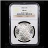 Image 2 : NGC 1880-s Morgan Dollar $1 Graded ms64 By NGC