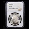 Image 2 : NGC 1880-s Morgan Dollar $1 Graded ms65 By NGC