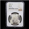 Image 2 : NGC 1885-p Morgan Dollar $1 Graded ms65 By NGC