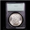Image 2 : PCGS 1887-p Vam 12 Top 100 'Alligator Eye' OGH Morgan Dollar $1 Graded ms63 By PCGS