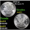 Image 1 : 1921-p Morgan Dollar $1 Grades Select+ Unc